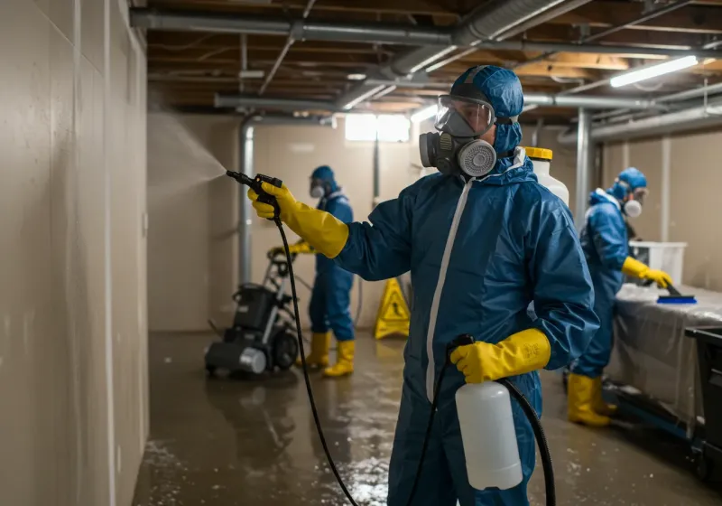 Basement Sanitization and Antimicrobial Treatment process in Silver Summit, UT