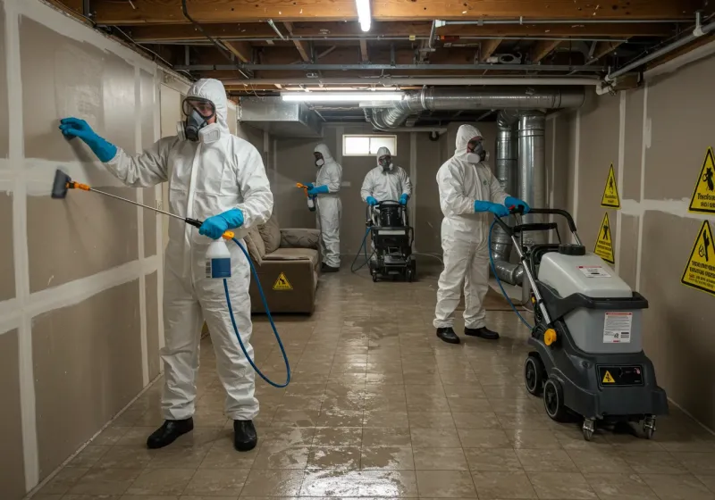 Basement Moisture Removal and Structural Drying process in Silver Summit, UT